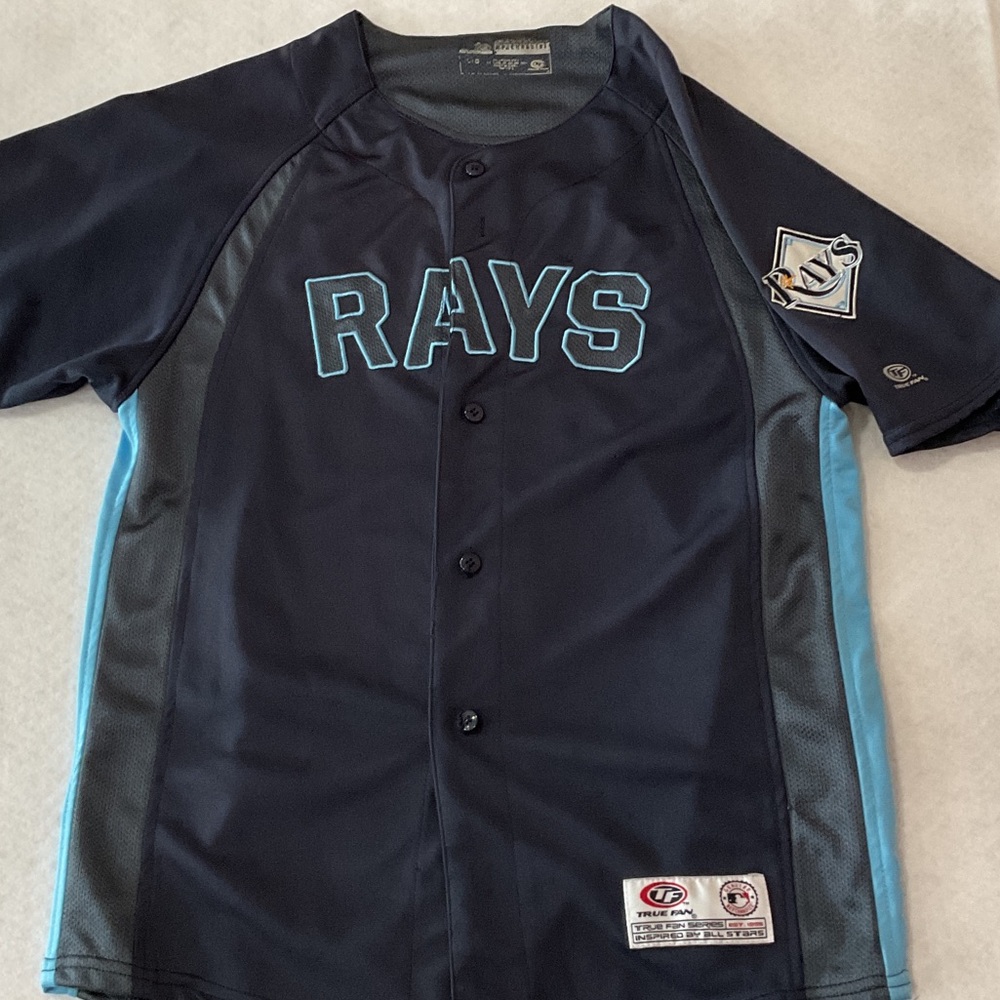 Tampa Bay Rays Navy & Light Blue Women's Baseball Jersey